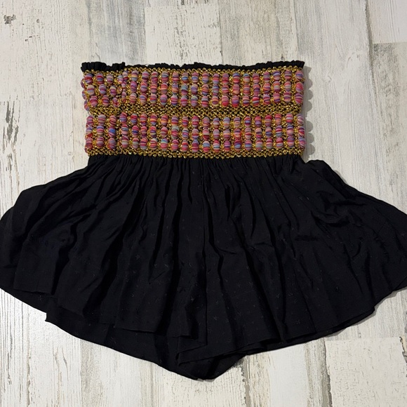 Koch Pants - Koch Erica Skirt Shorts With Beaded Fabric Balls Size Small
